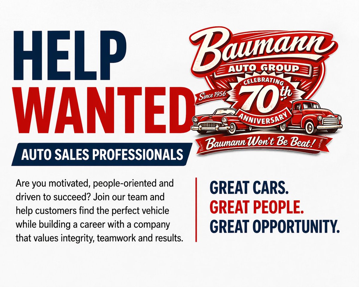 BAUMANN6's tweet photo. WE'RE HIRING!
https://t.co/iXZ0DrvpFc https://t.co/sBeYyGgTEI