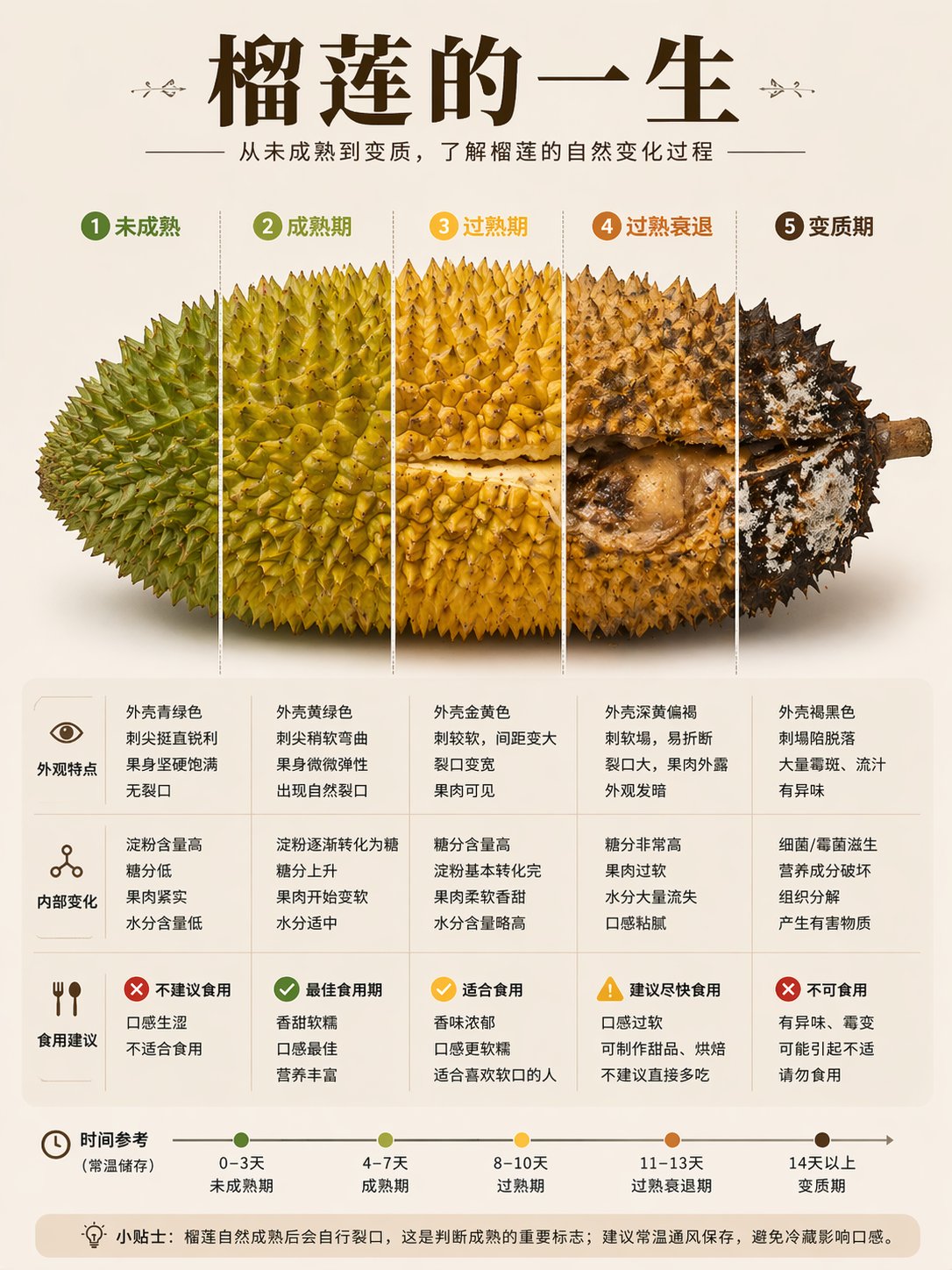 榴莲成熟周期信息图 - Image 1
