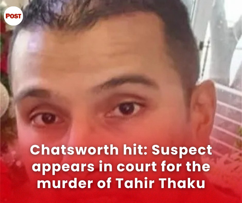 PostKZN's tweet image. TWO weeks after Tahir Thaku was shot dead in a brazen hit in Umhlatuzana, a 48-year-old Welbedacht man has appeared in court for his murder.

Click the link to read the full story: tinyurl.com/kdyr8btz

#Crime #shooting #hit #court #appearance  #murder #suspect #chatsworth