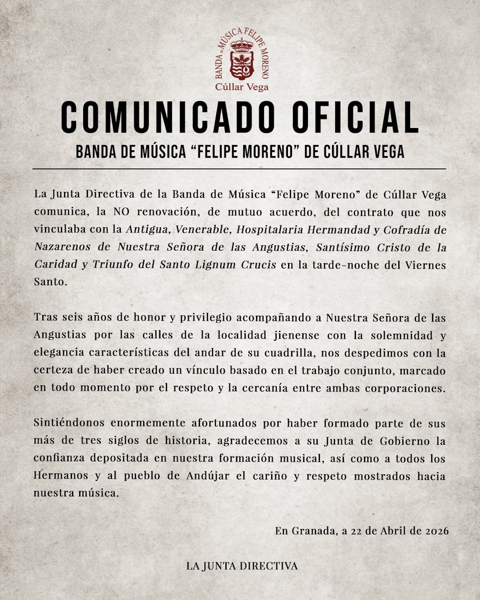 Banda de Cúllar Vega tweet media