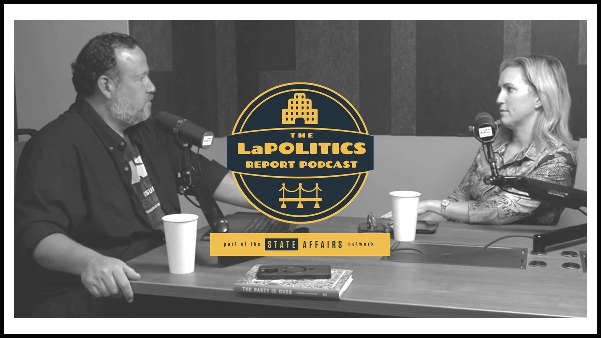 LaPoliticsNow's tweet image. With new &amp;amp; improved audio, @JulieEmerson, chief of staff to @LAGovJeffLandry, is the latest guest on the LaPolitics Report Podcast for #LaLege/#LaGov listeners. Learn how she didn't get hired by Landry, back when he was in Congress 15 years ago, before finally being selected this