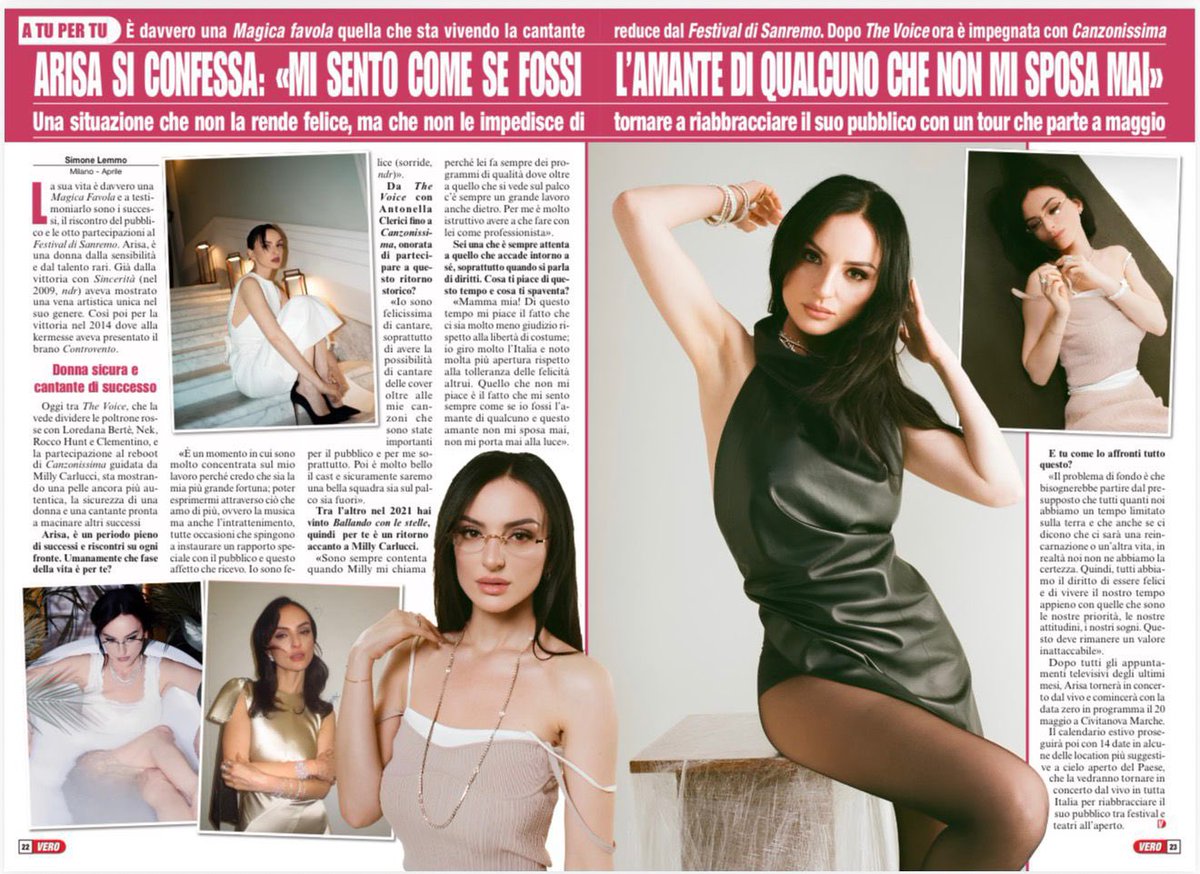LemmoSimone's tweet photo. Oggi a @voltabuonarai con la splendida @caterinabalivo un’anticipazione della mia intervista ad #Arisa che trovate in edicola da domani!
Grazie al dir. @nicolasantini e a Caterina per le parole, l’attenzione e la cura nel raccontare di questa chiacchierata #lvb https://t.co/kigdP9lZr2