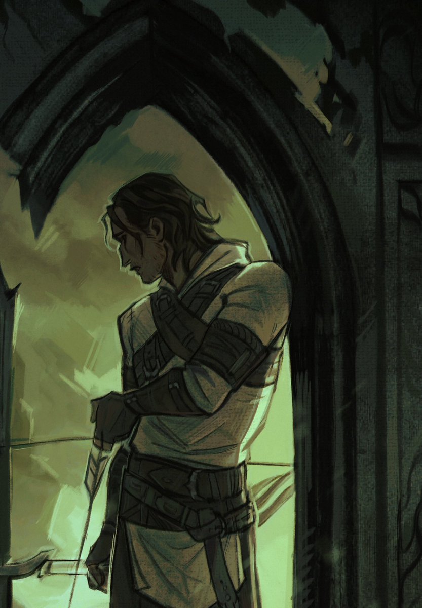 i actually drew more scruffy exalted march dlc sebastian months ago.. never posted.. idk idk 
#dragonage