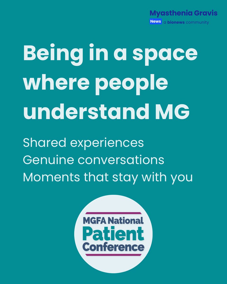 MyastheniaGNews's tweet photo. Some spaces feel different the moment you walk in: https://t.co/G6d0yqeT19
The @MyastheniaOrg MGFA National Patient Conference is one of those places.
You can watch the sessions for yourself at the link
#MGFA #MGFANationalPatientConference #MyastheniaGravisNews #Bionews https://t.co/RgbYOKYzGY