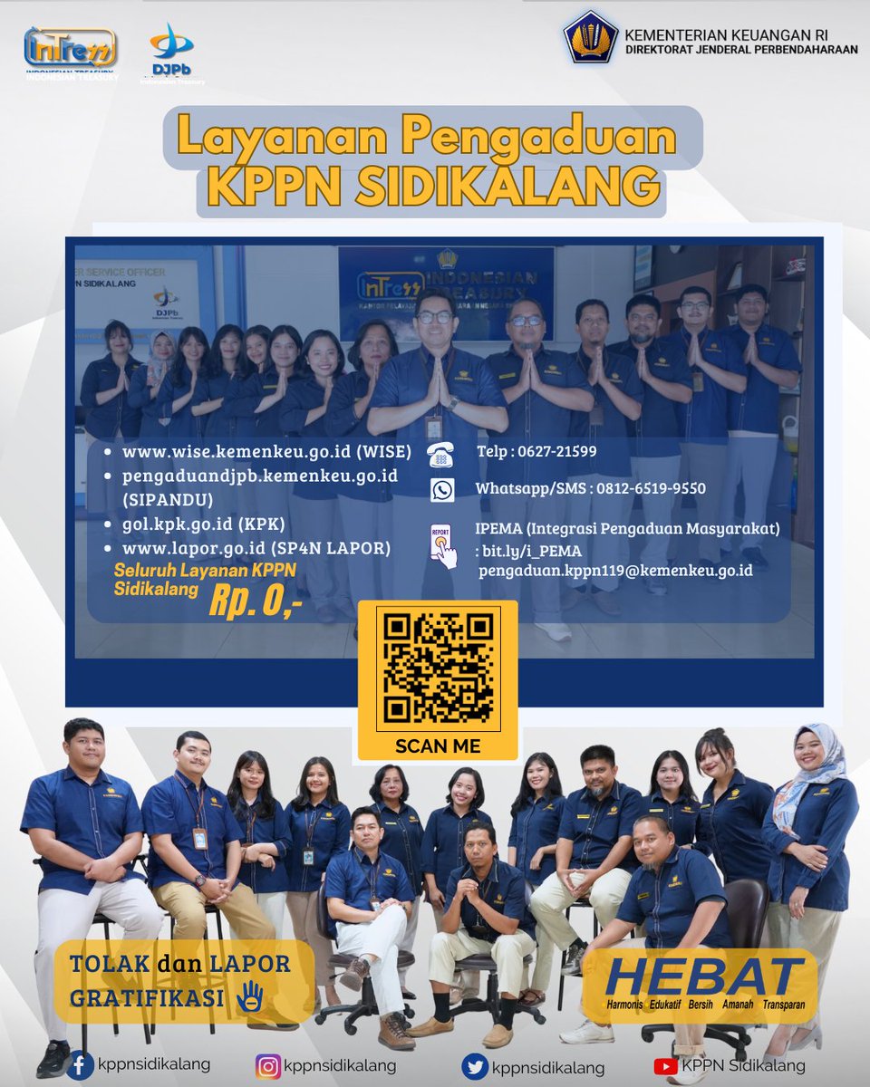 kppnsidikalang's tweet photo. Haloo Sobat #Intress
KPPN Sidikalang melaksanakan Stakeholders’ Day pada Selasa, 21 April 2026 secara hybrid. Rangkaian kegiatan yang dilaksanakan adalah Forum Komunikasi Publik (FKP), Sosialisasi Pelaksanaan Anggaran, dan Apresiasi kepada Satker Periode Semester II 2025. https://t.co/yvbGWGDyhZ