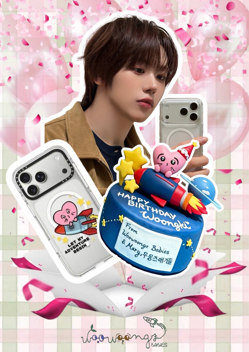 woowoongzbb's tweet photo. @MaryXLou20 @sjwO9O6 We from the small group of Rocketdan,  WooWoongz Babies would like to share these gift to our beloved Woongki on his 24th birthday.  

🩷 ɪᴘʜᴏɴᴇ17 ᴘʀᴏᴍᴀx 1ᴛʙ 
🩷 ʙɪʀᴛʜᴅᴀʏ ᴄᴀᴋᴇ
🩷 ᴄᴜꜱᴛᴏᴍɪᴢᴇᴅ ᴄᴀꜱᴇᴛɪꜰʏ ᴄᴀꜱᴇ

Happy Birthday Woongki &amp; Enjoy your day. https://t.co/QEg2D42ZyR