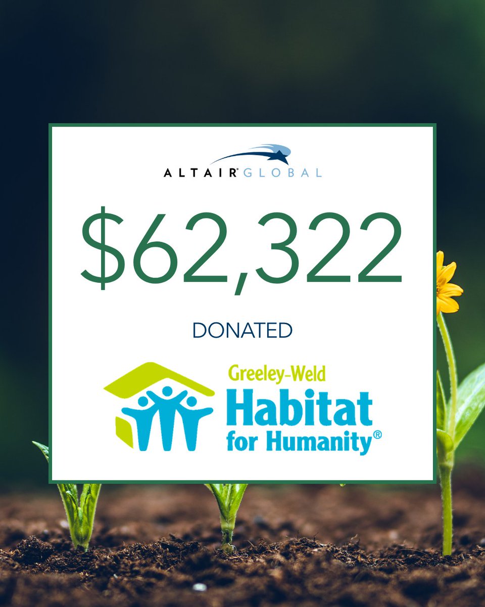 AltairGlobal's tweet image. Happy Earth Day! 🌎🌱

We are celebrating the continued efforts of our ESG initiatives made through our supplier partnerships and grateful for the opportunity to make a difference.

Find out more about all our efforts: hubs.li/Q04d0tc70

#EarthDay #AltairESG #GlobalMobility