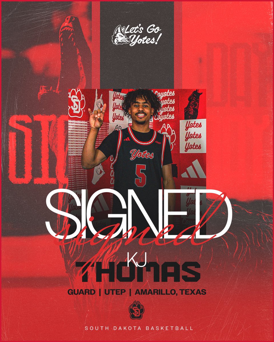 SDCoyotesMBB's tweet photo. Adding @Kj_Thomas21  to the fold 🔥

📰 https://t.co/3BGCDLU952

#GoYotes https://t.co/Sozo61wBdQ
