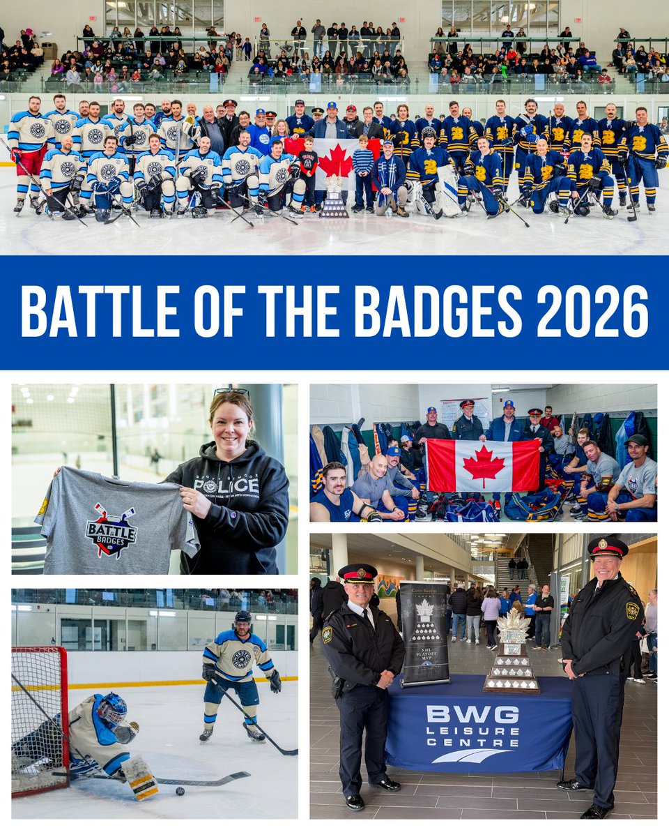 A great night at Battle of the Badges! Final score 6-4 for Police, but the true impact: 1,182lbs of food and $6K donated to Bradford Helping Hand Food Bank. Thanks to everyone involved 💙