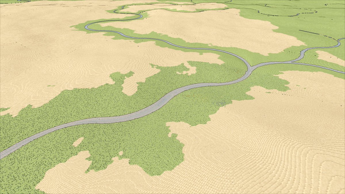 lisyarus's tweet image. Made areas around desert rivers "irrigated", just for some extra touch

#indiedev #gamedev #indiegames