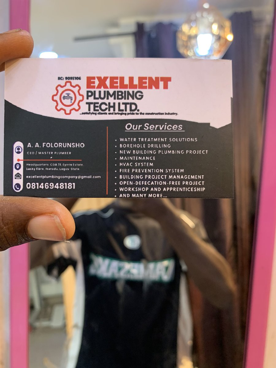 ExcellentNG's tweet image. Connect us to your construction network.

Refer us for a building-plumbing project. 

We are Excellent!