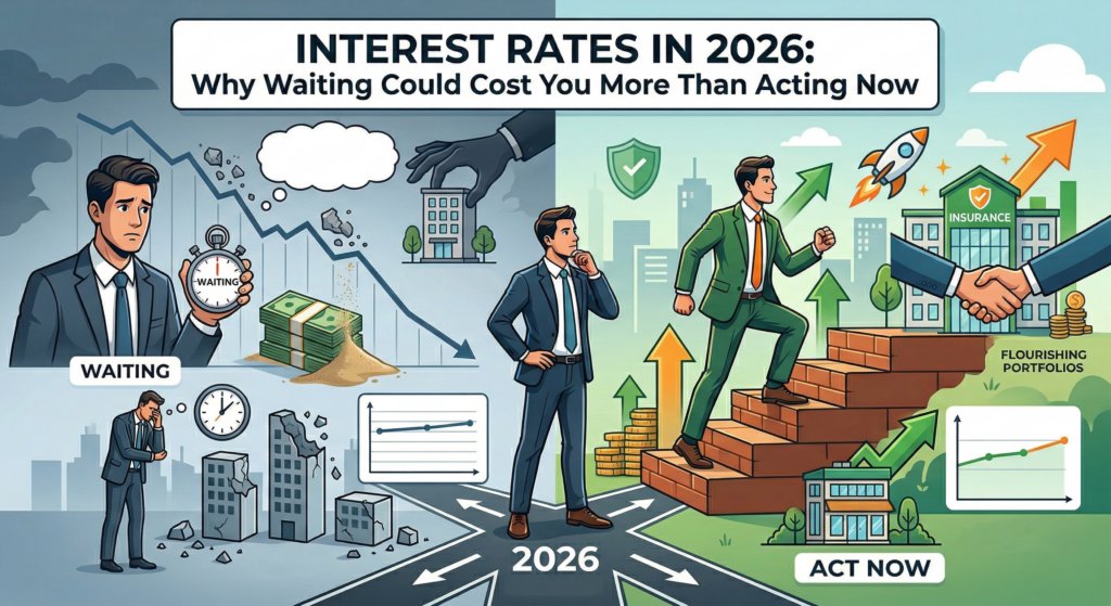 CapResources's tweet photo. Still waiting for rates to drop before making a move? You may be waiting too long. 2026 outlook: Minimal rate cuts expected, stable rate environment, “higher for longer” is the reality. Read more: https://t.co/TqiAsozl7k #InterestRates #Lending #SmallBusiness #Finance https://t.co/mSb9LT8A70