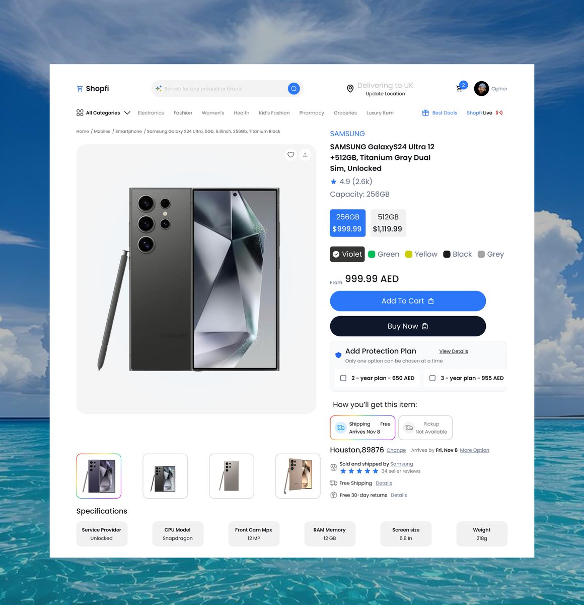 CipherUI's tweet image. Redesigned a product page for better clarity &amp;amp; conversion 📱

Focused on:
• Clear pricing hierarchy
• Variant selection flow
• Strong CTAs
Simple UX &amp;gt; cluttered UI
Thoughts? 👇
#UIDesign #Ecommerce #UX
#Buildinpublic #figma