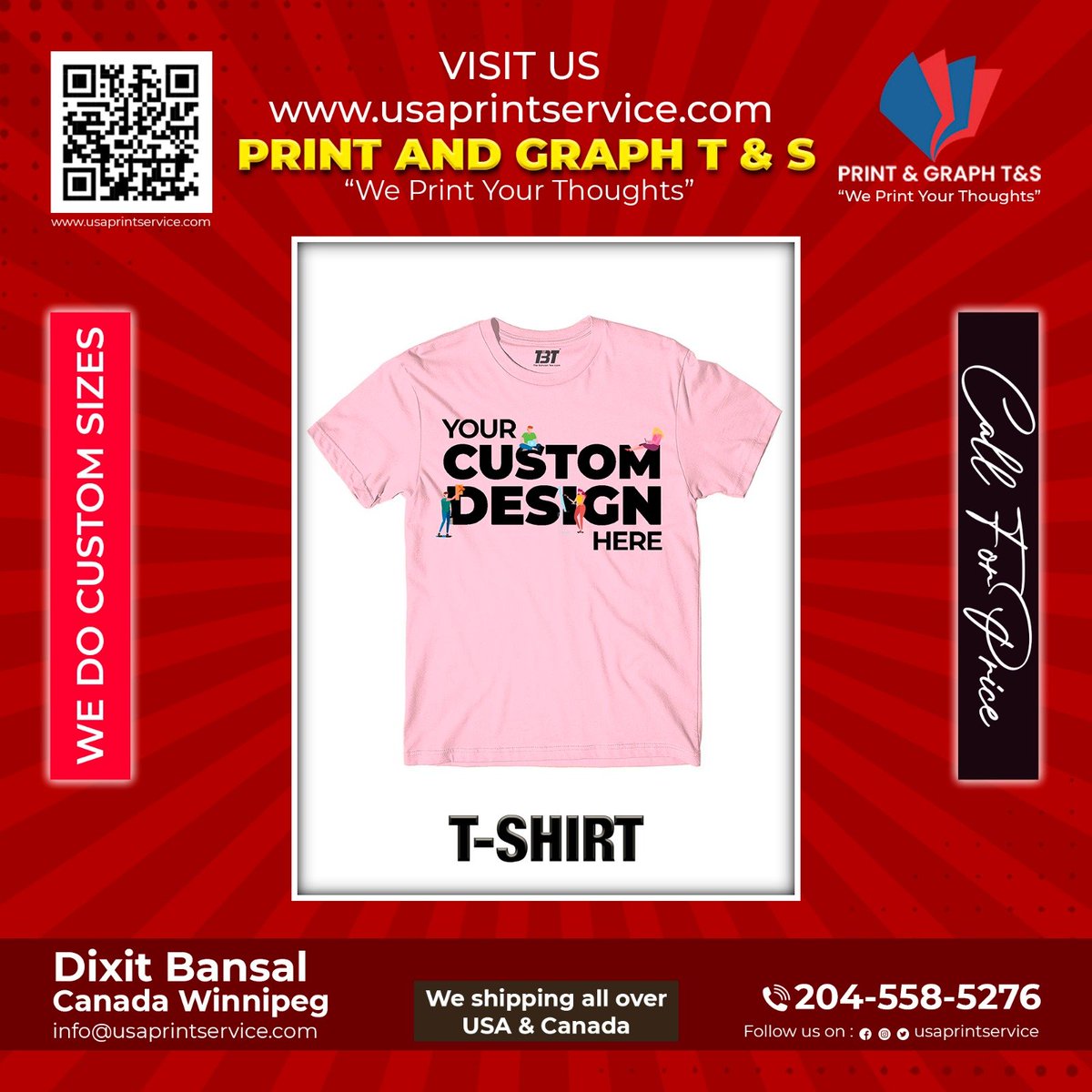 usaprint_canada's tweet image. Turn your ideas into reality #CustomTshirts #PrintOnDemand #DesignYourOwn #SmallBusiness #CustomPrint #TShirtPrinting