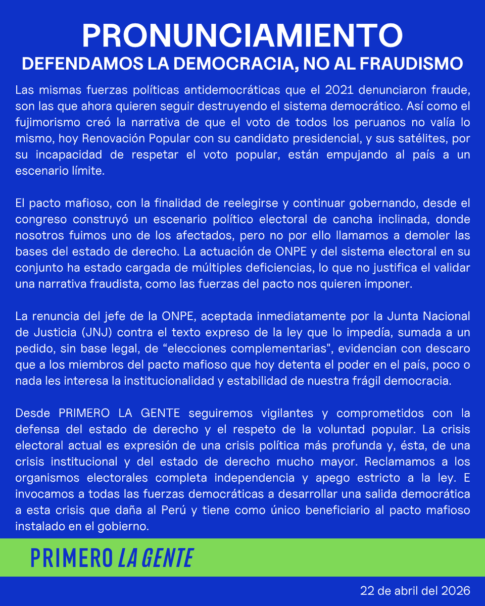 Primero La Gente tweet media