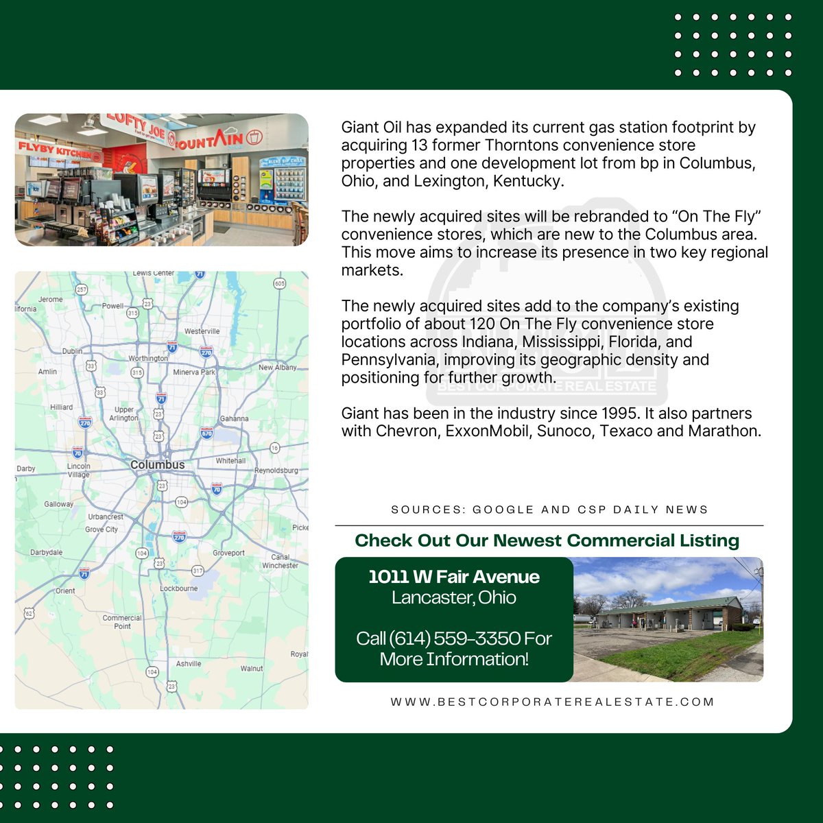 BestCorpRealtor's tweet photo. Giant Oil Has Acquired Multiple BP Gas Stations Around Columbus For New To Area 'On The Go' Convenience Stores.

Read More Below:
https://t.co/kLMnIoh6CZ

#Columbus #Ohio #CentralOhio #ComingSoon #GasStation #OnTheGo #ThisWeeksDevelopment #April #BPGas #Store #NewPurchase https://t.co/6kuKBwBlr1