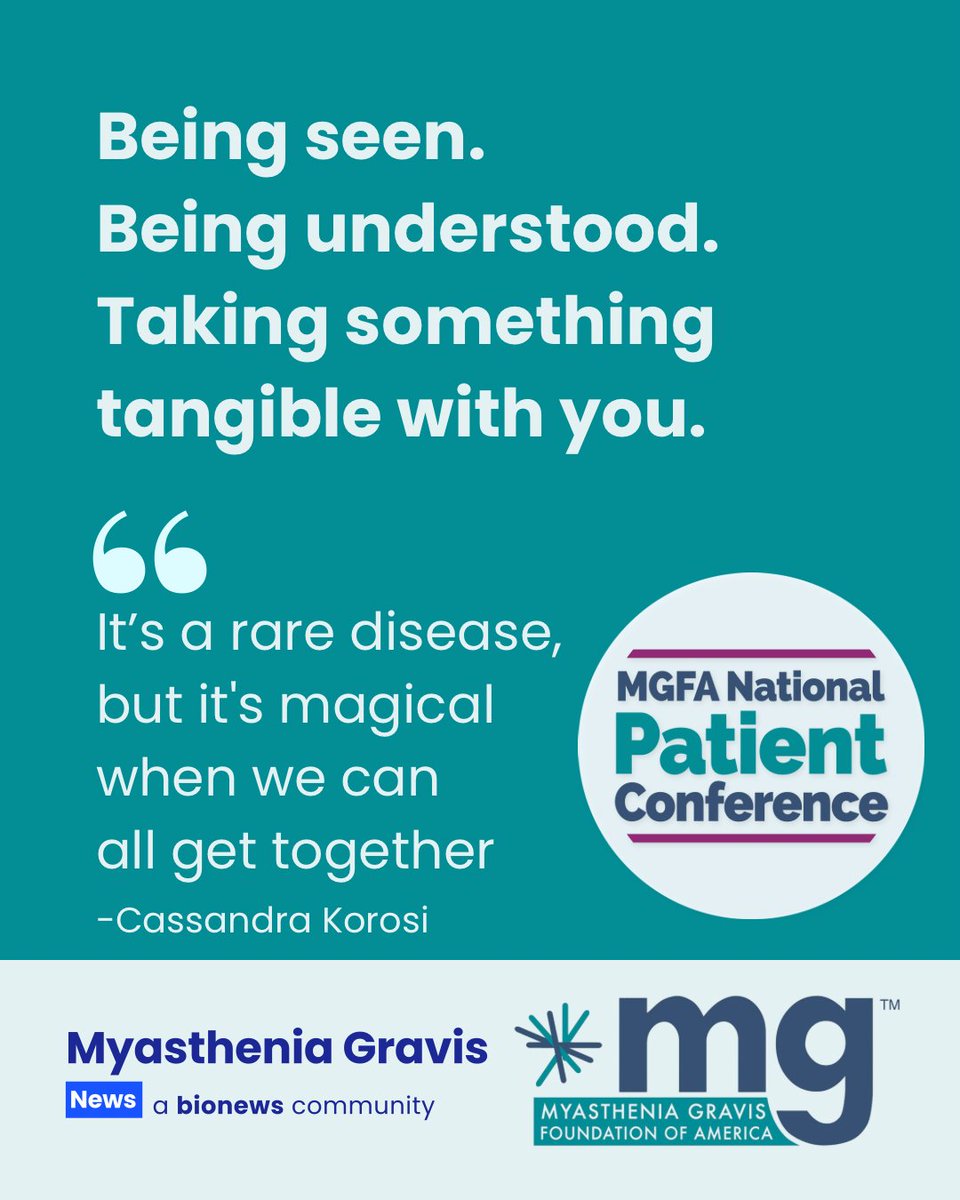 MyastheniaGNews's tweet photo. Some spaces feel different the moment you walk in: https://t.co/G6d0yqeT19
The @MyastheniaOrg MGFA National Patient Conference is one of those places.
You can watch the sessions for yourself at the link
#MGFA #MGFANationalPatientConference #MyastheniaGravisNews #Bionews https://t.co/RgbYOKYzGY