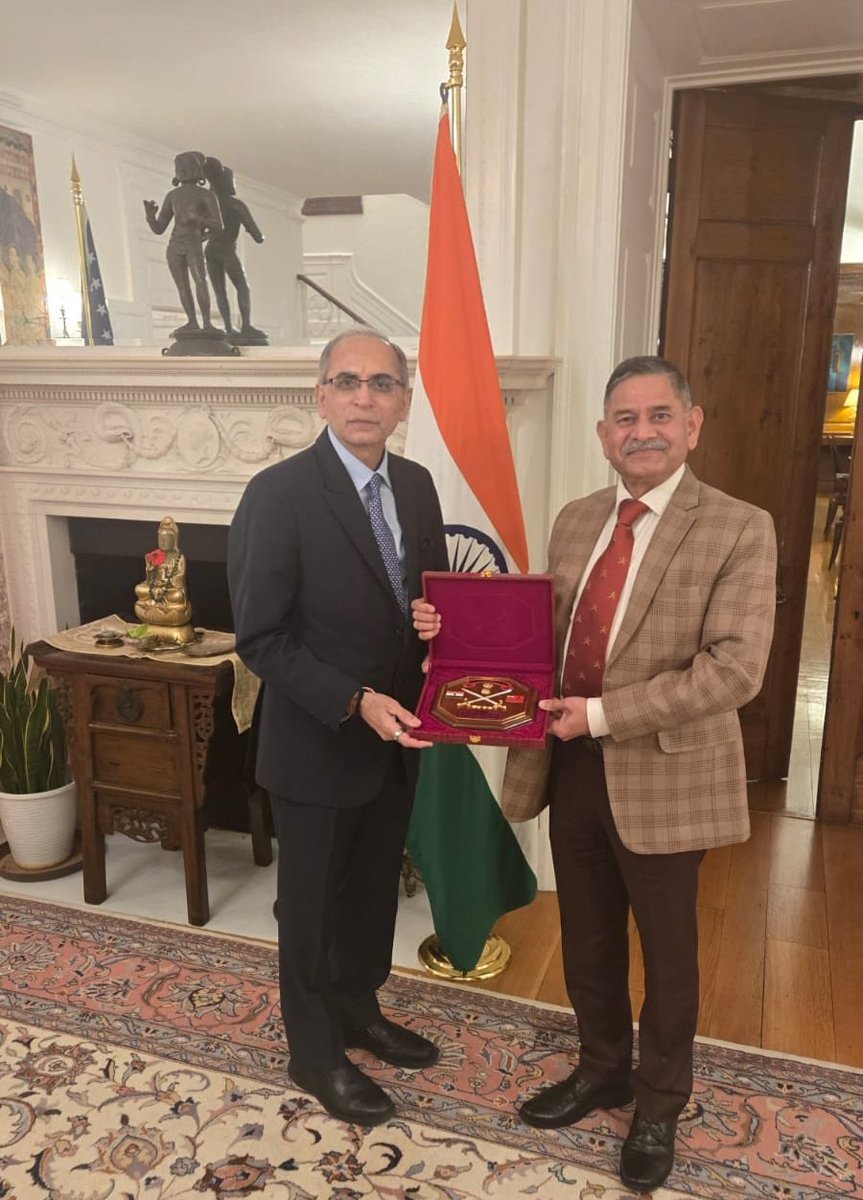 NewsIADN's tweet image. 🇮🇳🇺🇲 #IndianArmy Chief General Upendra Dwivedi has arrived in #Washington on his official visit to the #US.