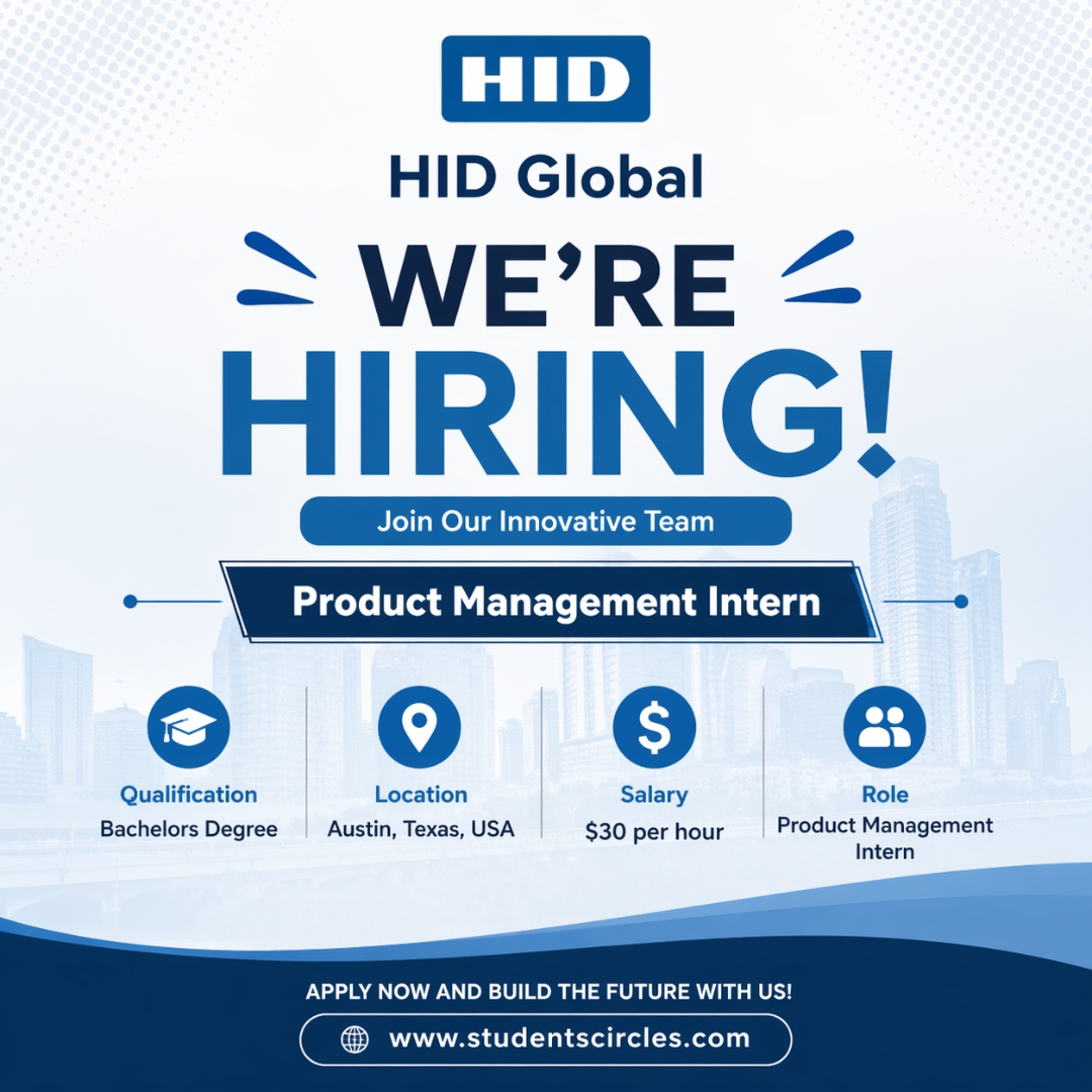 karthikpattadi's tweet image. 🔥 Hiring Alert!

HID Global is looking for a Product Management Intern in Austin 🇺🇸
💰 $30/hr | 🎓 Bachelor’s Degree Required

Start your PM career with a global leader 👇
studentscircles.com/hid-global-aus…

#Hiring #Internship #ProductManagement #TechJobs #AustinTX #StudentsCircles

⚠️