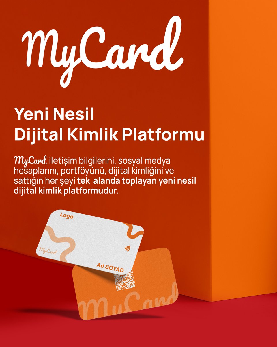 mycardpro's tweet photo. MyCard, iletişim bilgilerini, sosyal medya hesaplarını, portföyünü ve dijital kimliğini tek yerde toplayan yeni nesil dijital kimlik platformu.
QR, link veya NFC kartınla saniyeler içinde paylaş.
#MyCard #DijitalKimlik #NFCkart #DijitalKartvizit #KişiselMarka https://t.co/xqt33KJgWI