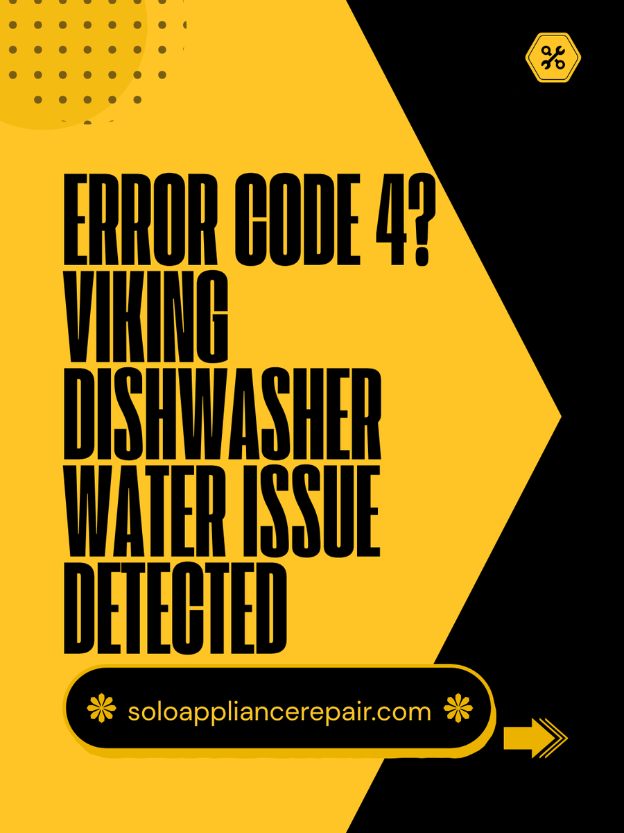 RepairSolo's tweet image. Error Code 4 ⚠️
Quick fix… or bigger problem? 👀
What’s your move?
#DishwasherRepair #HomeCare #SoloApplianceRepair