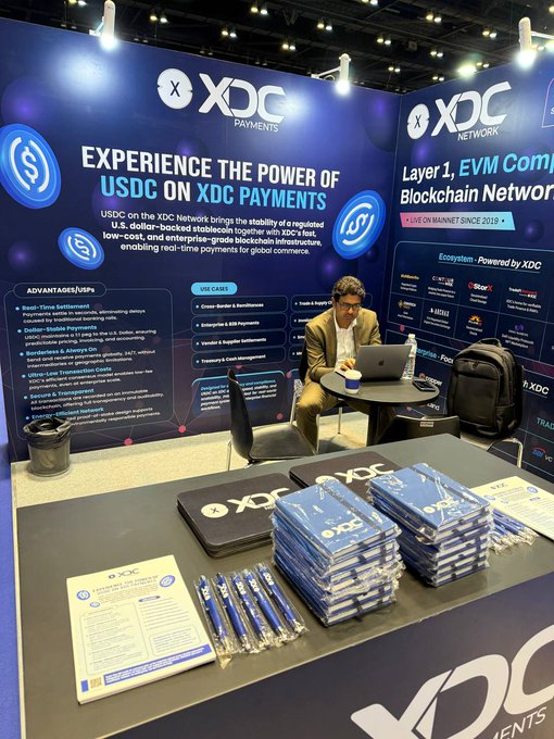 LienGreta61120's tweet image. Day 2 at Money20/20 Asia and the momentum around @XDCNetwork keeps building.

From payments to stablecoins to real-world utility, the interest at Booth #5015 says it all.

If you’re there, it’s worth a closer look.
@money2020 @REDausen @Santosh_r_v #Money2020 #XDCNetwork