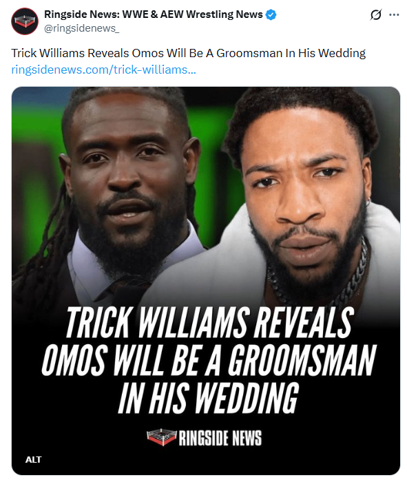 BeagleTCG's tweet photo. Wow.. Ringside News.. 'Wrestling News' - confusing Omos and Oba Femi. Poor effort this.

At least watch wrestling if you're going to report on it. https://t.co/7MmOJ84wn0