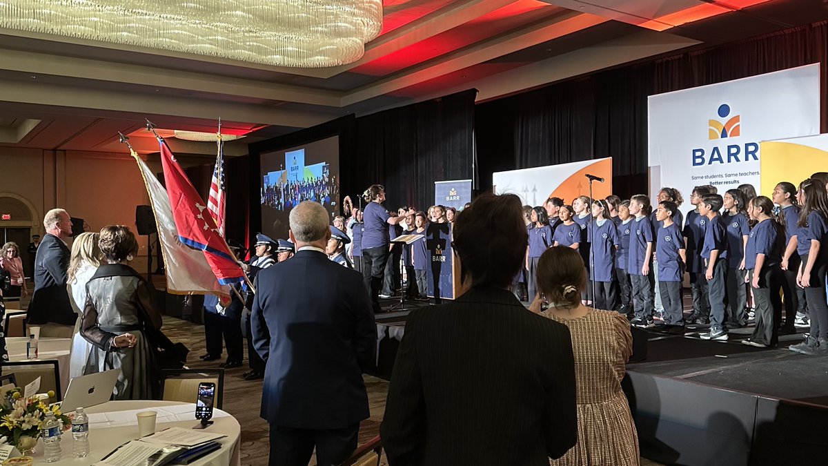 BobWise48's tweet photo. Privilege 2 be at ⁦@BarrCenter⁩ conference in CA opening ceremony 4 hundreds of teachers using Building Assets Reducing Risks in K-12 in 26 states. Great to talk w Nitro Elementary WV team about student progress. Students on stage rode 23 hours from SD to present. https://t.co/nVNcPK9f00