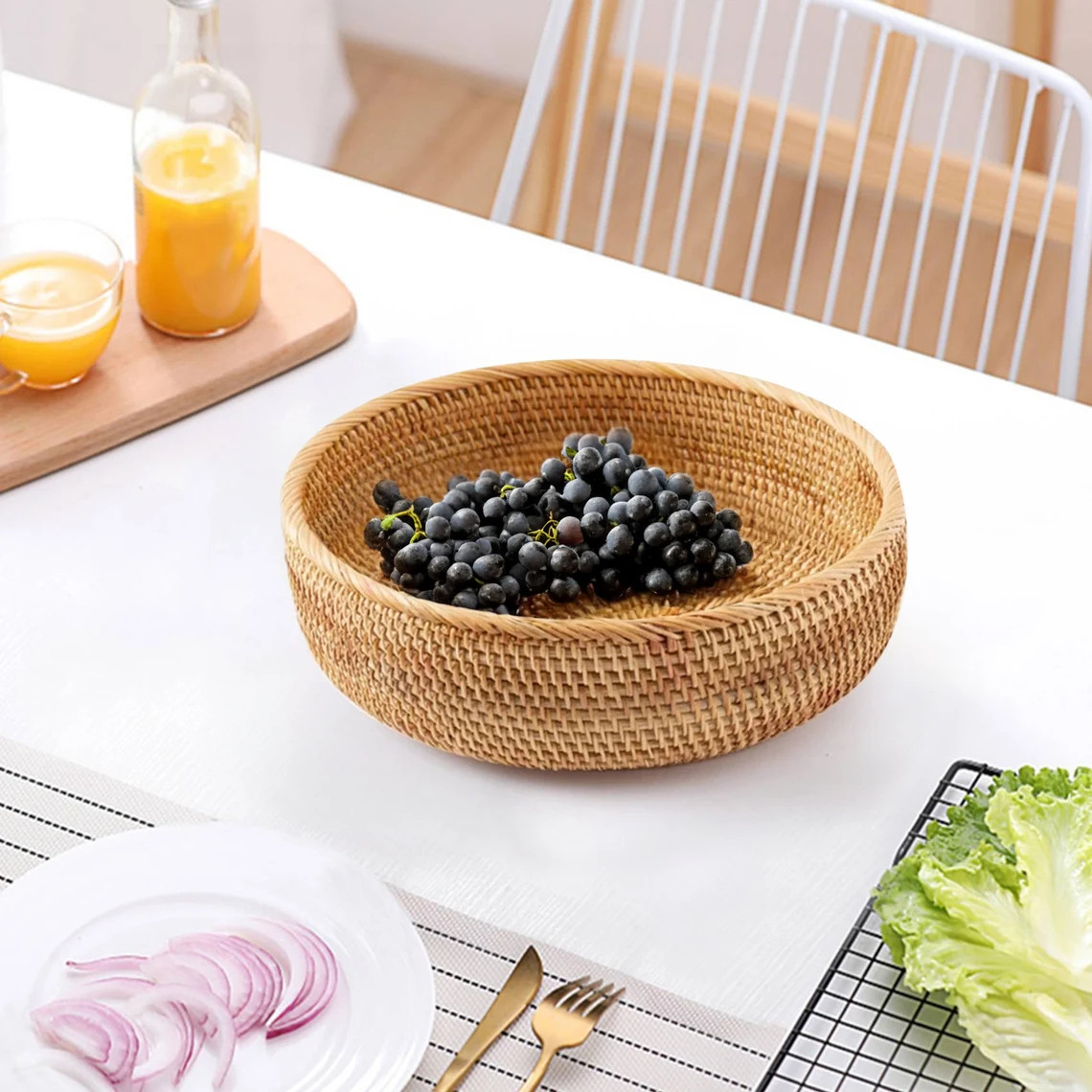 Daniel_BaoMinh's tweet image. A rattan round basket that combines timeless design with everyday functionality. Ideal for organizing your space while adding a warm, natural touch.

DM for more details!

WhatsApp: +84 936 772 770

#rattan #wholesale #basket #hottrend