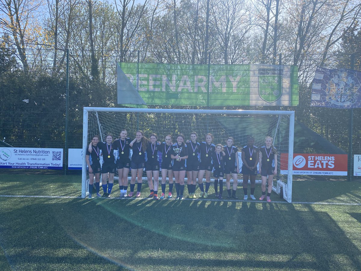 DLSPEDept's tweet photo. 🏆 TOWN CHAMPIONS 🏆

Congratulations to our y8&amp;9 girls who won the Town Cup this afternoon.

A superb performance in a tight game that showed off the best of girls football with both sides cancelling each other out. 

DLS  4-2 on penalties.

PoM:
⭐️ Hogan

Indivisa Manent 🫂 https://t.co/8wpRT26DeH