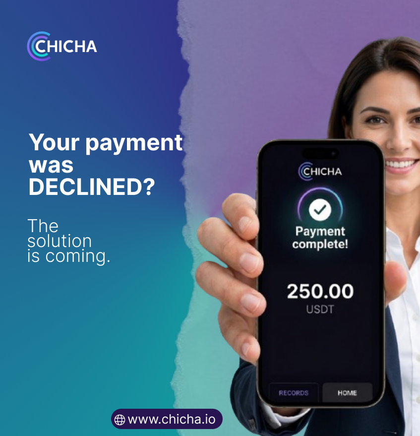 ChiCha_Global's tweet image. Did you wake up to another payment declined notification from a buyer who was ready to buy your digital product. 

Sound familiar? 
Let's hear it in the comments... The solution is coming.

#ChiCha #PayFi #ChiChaGlobalCard