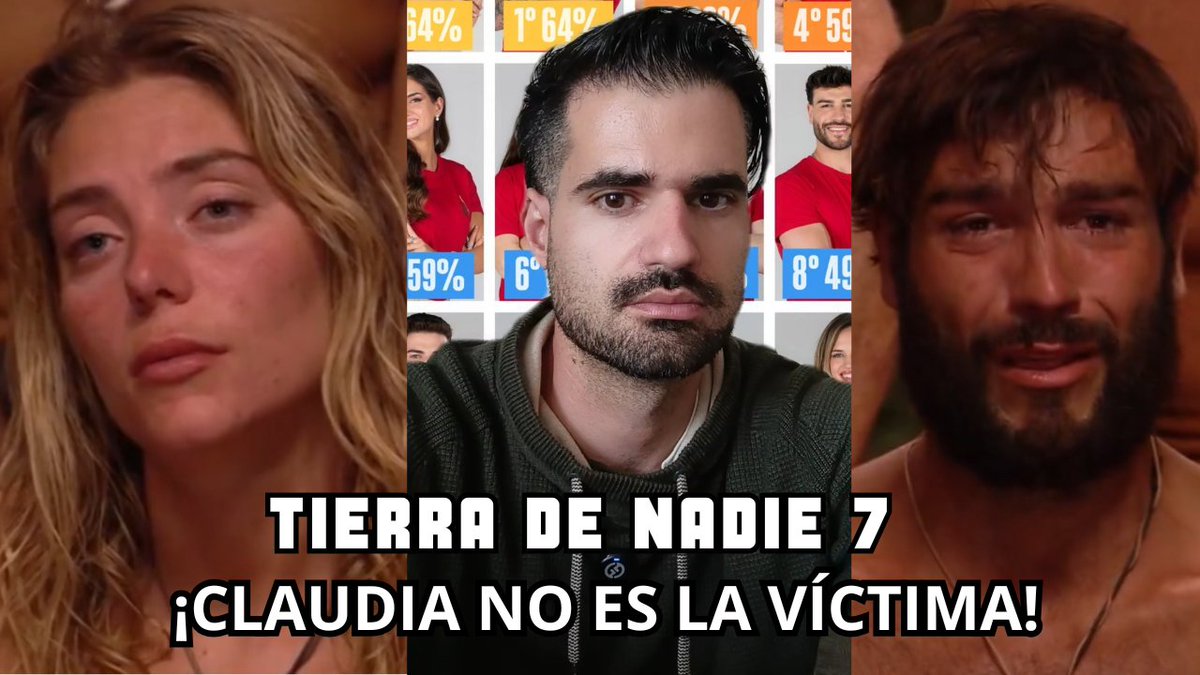 HablamosdeTv's tweet photo. SUPERVIVIENTES 2026 - TIERRA de NADIE 7: ¡Claudia NO es VÍCTIMA de GERARD! BASTA 🔥👇🏻 #TierraDeNadie7 #Supervivientes2026 #SVGala8 

https://t.co/QFvIMoLVil https://t.co/7MdsYAVuXm