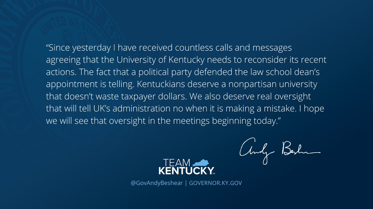 Governor Andy Beshear tweet media