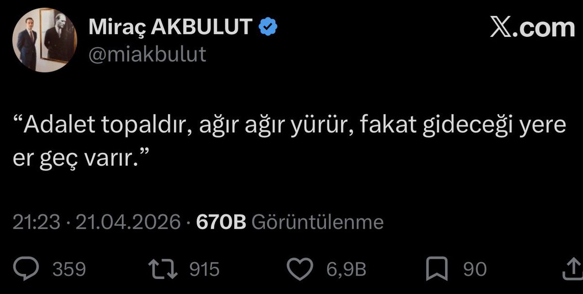 TTAgrup's tweet image. Bu paylaşımı yapan Miraç Akbulut kim biliyor musunuz? 

2021 yılında Ordu-Korgan Kaymakamı olan Miraç Akbulut, 29 Ekim Cumhuriyet Bayramı için özel bir tören hazırlıyor. 29 Ekim için kortej ve Cumhuriyet resepsiyonu düzenliyor. Miraç Akbulut yaptığı konuşmayı Gazi Mustafa Kemal
