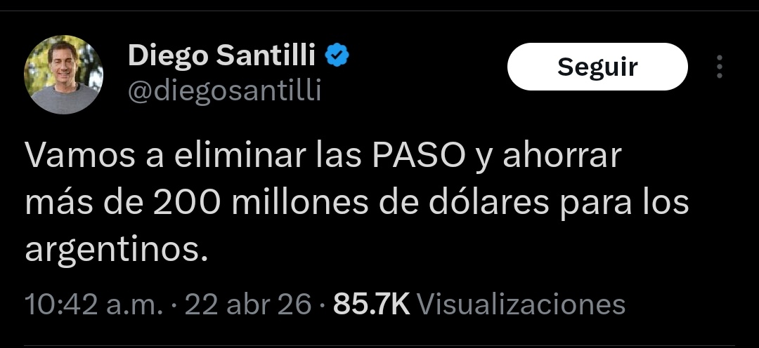 En sus posteos sobre la Reforma Electoral de <a href="/JMilei/">Javier Milei</a>, Santilli omitió incluir Ficha Limpia y la Eliminación del Financiamiento a los Partidos Politicos durante las campañas electorales, punto, este último, que también fue pasado por alto por Valenzuela. 

Y Bullrich, por ahora,