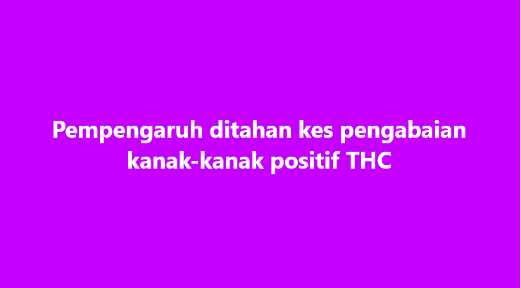 SinarOnline's tweet image. Pempengaruh ditahan kes pengabaian kanak-kanak positif THC

Seorang pempengaruh terkenal dari Melaka ditahan polis bagi membantu  siasatan kes pengabaian seorang kanak-kanak perempuan bawah umur yang  didapati positif tetrahydrocannabinol (THC).

#influencer #dadah #PDRM #THC