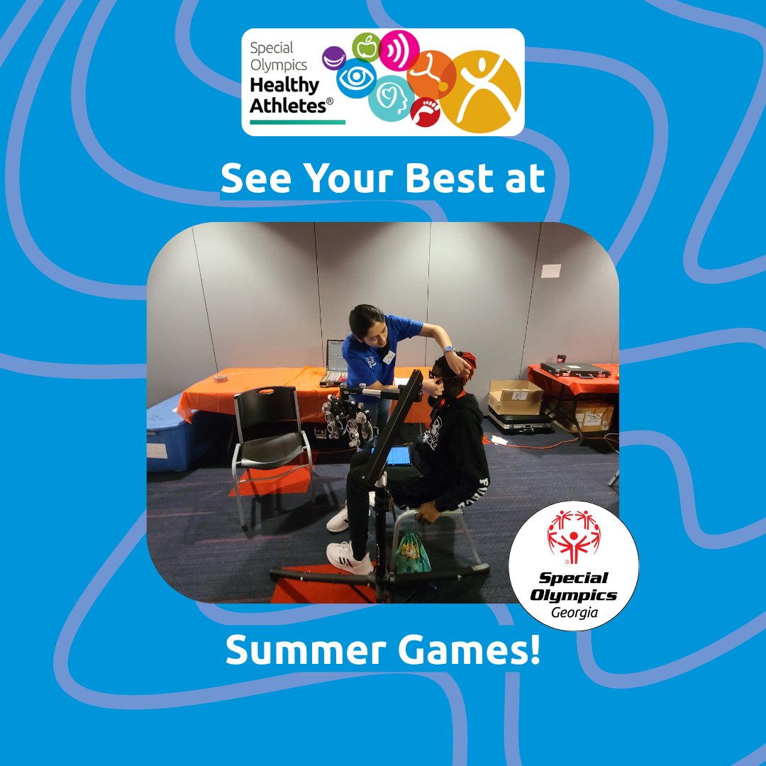 SOGAchampions's tweet image. Did you know you can get a FREE vision screening at Summer Games? 👀

👓 Check your vision
🩺 Catch issues early
💪 Perform your best
📍 Stop by Healthy Athletes
Tag a teammate who needs this! 👇
#HealthyAthletes #SummerGames #EyeHealth #SpecialOlympics