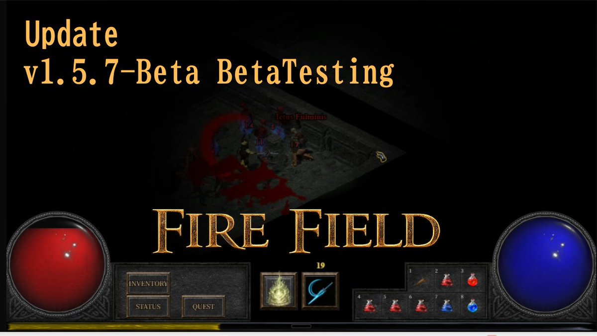 ⚔️ New Skills

Shockwave (Club / Axe / Two-handed Axe)
▸ AoE attack (3.2 tile radius)
▸ Weapon damage ×1.5
▸ Stun 1.5s + Knockback 2 tiles
▸ Cooldown 20s — Unlocked at Lv5

Slash Wave ★New (Dagger / Sword / Two-handed Sword)
▸ Projectile (300px range)
▸ Weapon damage ×1.5