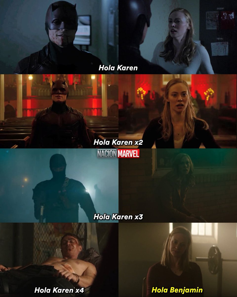nacionmarvel's tweet image. "Hola, Karen" 😏