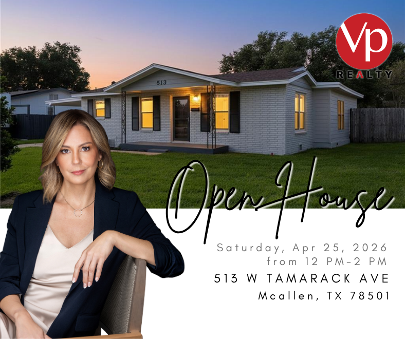 VP_Realty's tweet image. 🏡 Open House Saturday | McAllen, TX
📍 513 W Tamarack Ave
3BD + bonus room on a .22-acre lot. Newer roof &amp;amp; HVAC, sprinkler system, and all appliances included.
Great location + strong value — come see it! ✨

#realestate #realtor #home #homeselling #homebuying #Satruday #JoinUs