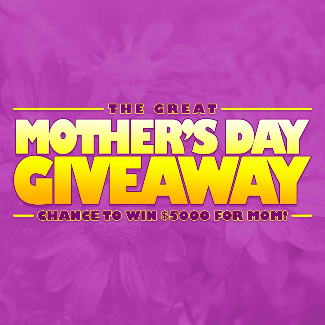 Mega979's tweet photo. ☑️ ENTER TO WIN 🗳️

What would make your mom feel like the #1 mom? 

Enter the Mother’s Day Giveaway and you will have the chance to win $5,000 to get your mom the ultimate Mother’s Day prize! 

Just enter the national contest for your chance to win: https://t.co/J1mlr4ynze https://t.co/6Asvkm4eSC