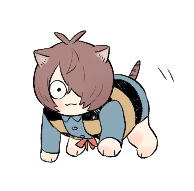 ときどき四足歩行でのっちのっちやってくる