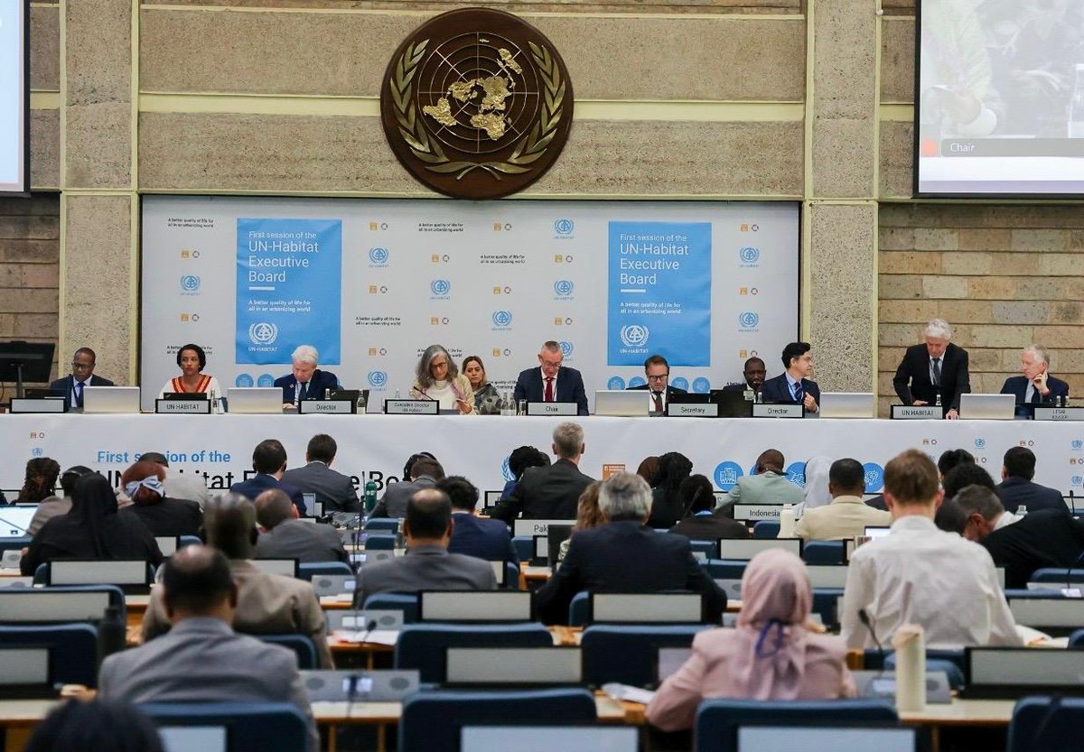 WUF13Azerbaijan's tweet photo. On 21–22 April, the first session of the 2026 Executive Board of UN-Habitat was held.

During the session, extensive information was provided on the preparations for the Thirteenth Session of the World Urban Forum (WUF13). Particular emphasis was placed on the long-term strategic importance of WUF13 for the global agenda on sustainable urban development.

During the meeting, a report delivered by Permanent Representative Sultan Hajiyev on behalf of Azerbaijan and Somalia, as co-chairs of the Intergovernmental Working Group on the “Adequate Housing for All” resolution of UN-Habitat, was heard regarding the 2026 workplan.

Attention was also drawn to the participation of the delegation led by Anar Guliyev, Chairman of the State Committee on Urban Planning and Architecture and National Coordinator of WUF13, in the Second Africa Urban Forum (AUF2), held in Nairobi on 8–10 April this year, as well as to the substantive linkages between AUF2 and WUF13. Member States were also informed about the planned activities within the framework of WUF13 and other global events to be held throughout the year.

#WUF13 #WUF13Azerbaijan #Baku2026 #WorldUrbanForum