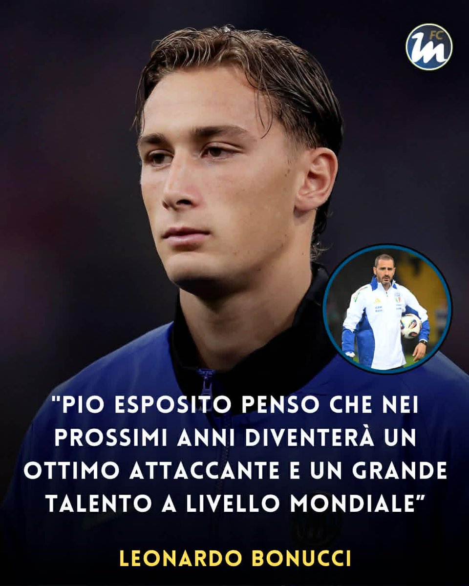FcInterNewsit's tweet image. La previsione di Bonucci sul nostro Pio 🐥⚫🔵

#FCIM #Inter #Esposito #Bonucci