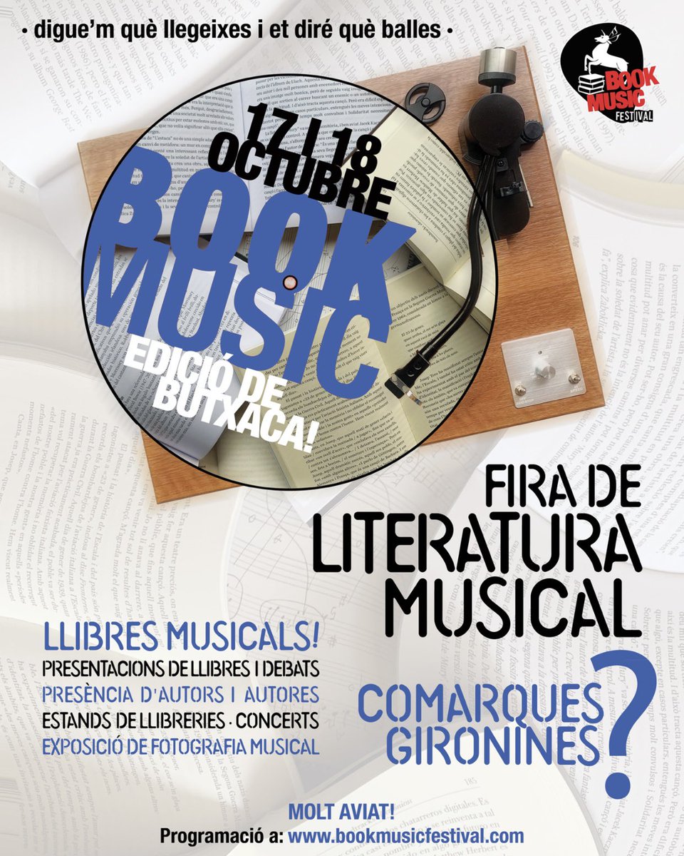 BookMusicFest's tweet photo. 👏Feliç Sant Jordi a tothom! 🎶🌹📚
Endevinalla! On creus que serà l’edició de “butxaca” del @BookMusicFest a comarques gironines? 😮 Repiula i entre els qui ho endevineu regalem 1 llibre de música + 1 entrada del concert  que celebrarem 😉 Sort a tots/es! https://t.co/KjKtKFqwc5 https://t.co/7chyWZgvCV