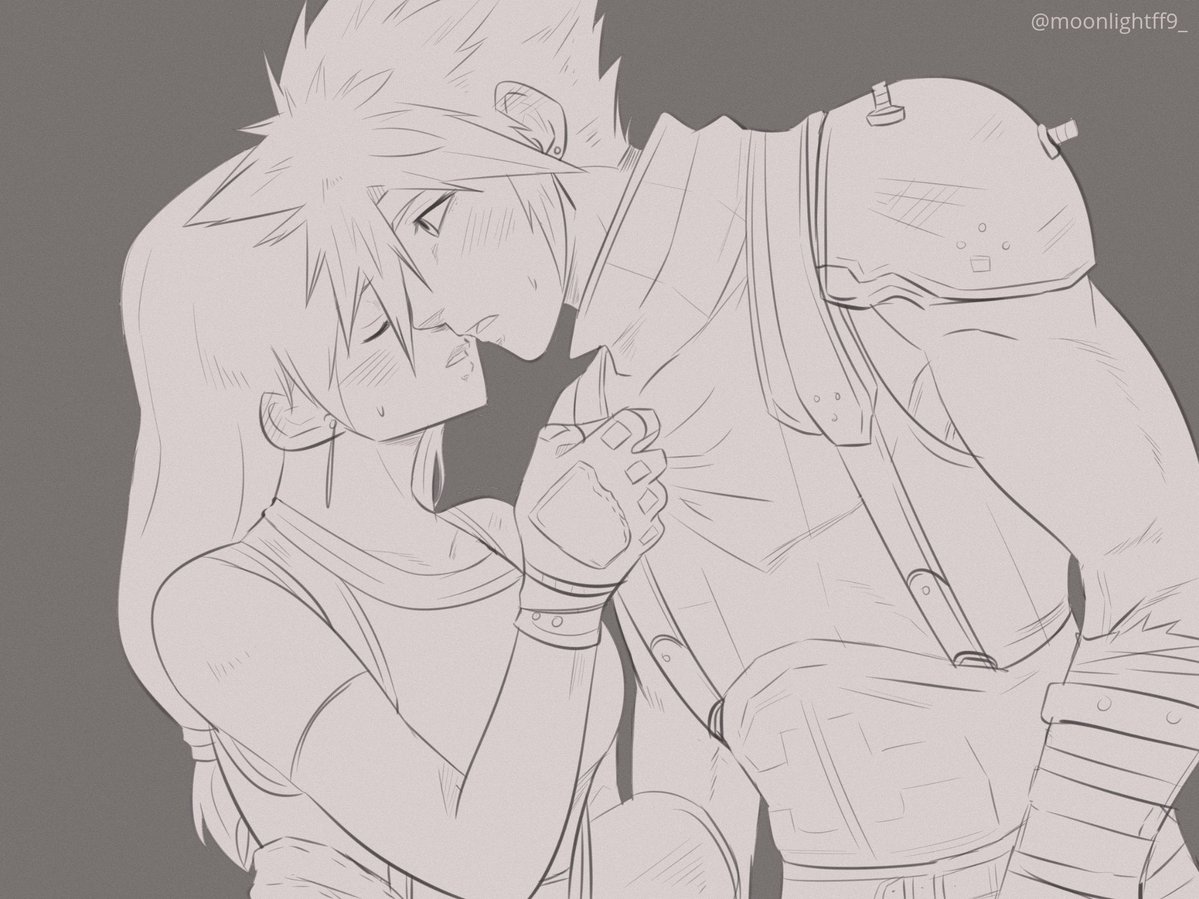 I'll color it later
#cloti #クラティ #FF7  #FinalFantasyVII #FFVII #Cloud #Tifa