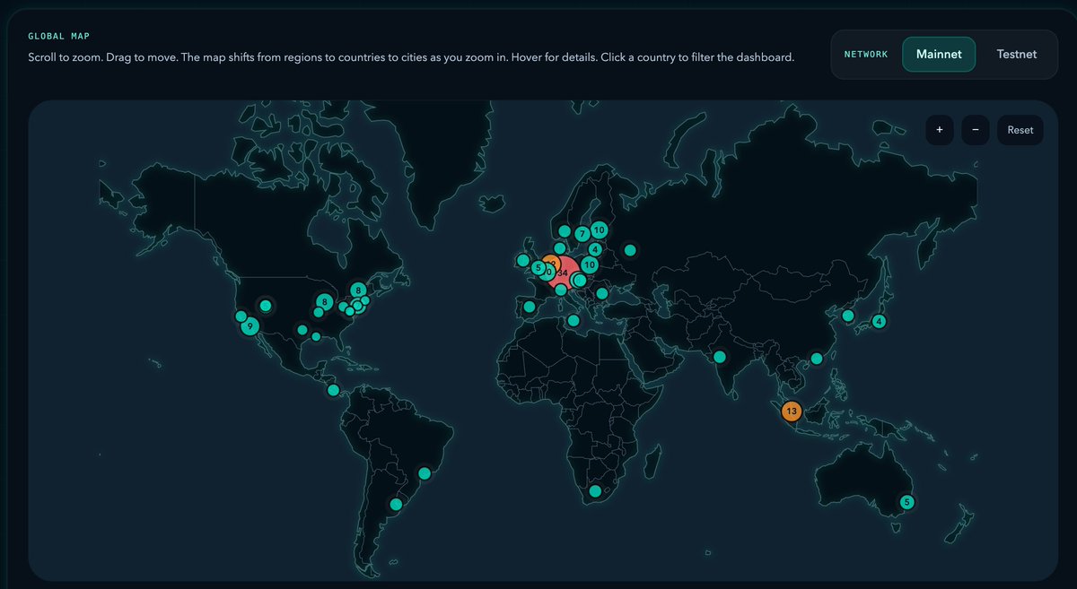 BitCtrl_io's tweet photo. Every infrastructure deployment starts with research.

When BitCtrl joined @Monad testnet, and later mainnet, we first analyzed the existing validator footprint: geography, regions, and provider concentration.

Instead of deploying into already saturated areas on heavily used providers, we chose less crowded locations and infrastructure paths that could improve overall network distribution.

That work became Monad Geo, now open to everyone:
https://t.co/7ycpPd7yuW
If you are planning a testnet or mainnet deployment, start by studying the network first.