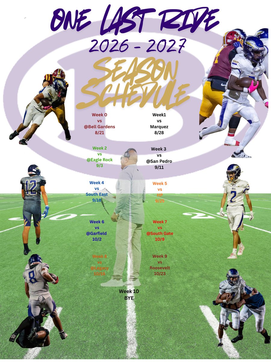 belleaglesfb's tweet image. One Last Ride for our seniors. It wouldn’t be a season without a tough pre-season @LACitySection @ErikSarni1 @latsondheimer  #belleaglesfootball #bleedpurple