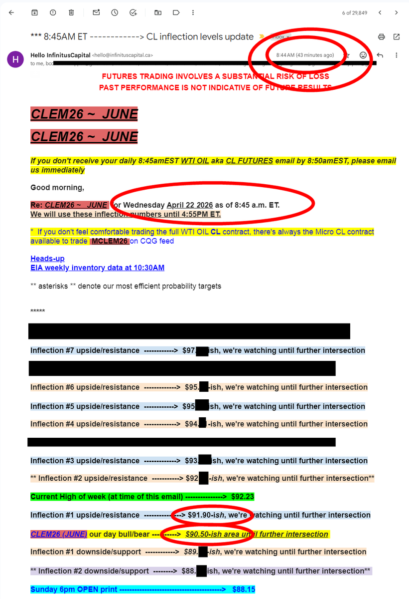 InfinitusCap's tweet image. UPDATE  #3

Whoo-haaa!

Toronto Quant analytics

 WTI OIL 🛢️ FUTURES   $CL_F #CL_F

🔥 Live quote:  ---&amp;gt;    $93.34!!!

 Today's 🐂🐻:---&amp;gt;    $90.50-ish in 8:45AM ET email analytics! 

📉 Low STILL:  ---&amp;gt;   $90.43  (9:09AM) !!

#CrudeOIL

@oilmutt @OilAndGasGOA @KilduffReport