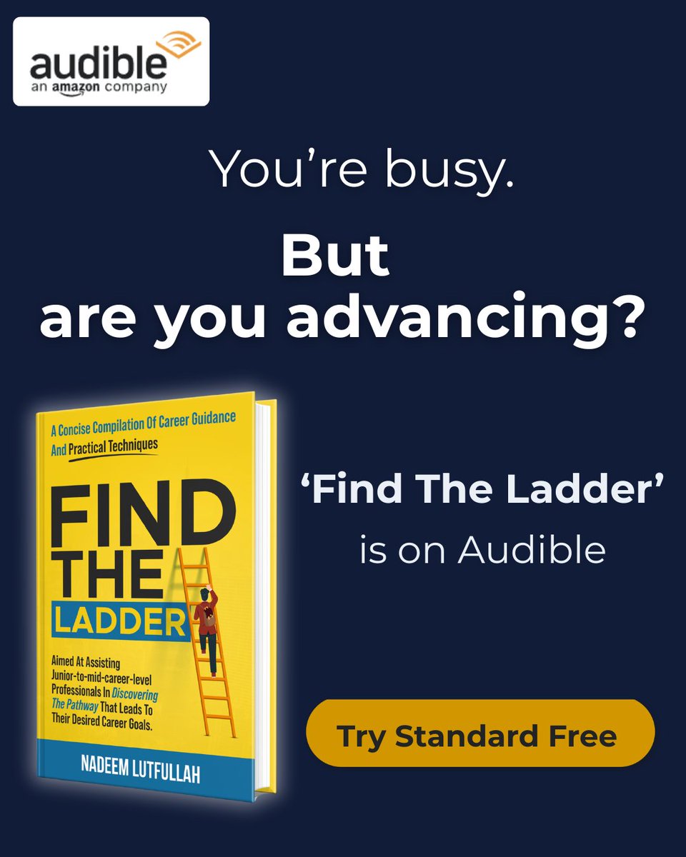 GetHired2021's tweet image. What you take in
𝗾𝘂𝗶𝗲𝘁𝗹𝘆 𝘀𝗵𝗮𝗽𝗲𝘀 𝘄𝗵𝗲𝗿𝗲 𝘆𝗼𝘂 𝗲𝗻𝗱 𝘂𝗽.

🎧 '𝗙𝗶𝗻𝗱 𝗧𝗵𝗲 𝗟𝗮𝗱𝗱𝗲𝗿' 𝗔𝘂𝗱𝗶𝗼 - 𝟮𝗵:𝟮𝟬𝗺 𝗣𝘂𝗿𝗲 𝗖𝗮𝗿𝗲𝗲𝗿 𝗗𝗶𝗿𝗲𝗰𝘁𝗶𝗼𝗻 🧭
amazon.com/Find-Ladder-Co…

#CareerGrowth #Jobs #Success #Audible #Audiobooks #Books #Amazon
